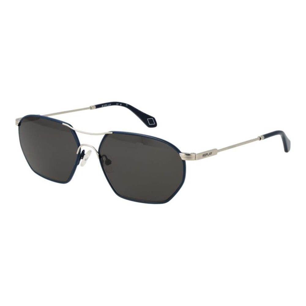 Replay Silver Metal Men's Sunglasses